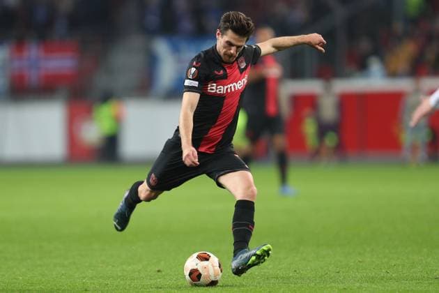 Germany, Leverkusen, 14.12.2023, BayArena, Bayer Leverkusen vs Molde FK - UEFA Europa League 2023 2024 - Group H, Jonas Hofmann (Bayer 04 Leverkusen) controls the ball Leverkusen BayArena North Rhine-Westfalia Germany