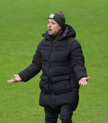 Enttaeuschung . . . Bayern-Trainer Alexander STRAUS. Frauenfussball, Bayern München - Ajax Amsterdam, Championsleague der Frauen, Gruppenphase, am 14.12.2023 in Muenchen, F C B A Y E R N C A M P U S, Deutschland. Quelle Copyright Credit : Oryk HAIST