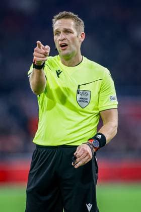 AMSTERDAM, 14-12-2023 , JohanCruyff Arena, Europa League Football season 2023 2024. Referee Craig Pawson during the match Ajax - AEK Athens. Ajax - AEK Athens  x23520831x Copyright: