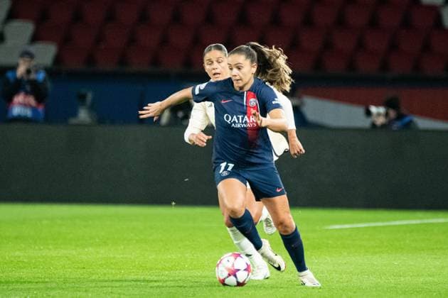Lieke Martens (PSG) FOOTBALL : PSG vs AS Roma - UEFA WomenÂ’s Champions League - 14 12 2023 BaptisteAutissier Panoramic 