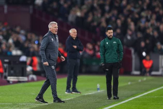 West Ham United FC v SC Freiburg West Ham United manager David Moyes on the touchline during the West Ham United FC v SC Freiburg UEFA Europa League Group A match at London Stadium, London, England, United Kingdom on 14 December 2023 Editorial Use Only Copyright: xIMAGO EveryxSecondxMediax ESM-0874-0038