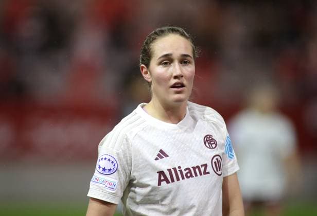 München, Deutschland 14. Dezember 2023: Fussball, Frauen, Champions League, 3.Spieltag, Saison 2023 2024, FC Bayern München - Ajax Amsterdam, Campus Sydney Lohmann (FC Bayern München) Kopf, Oberkörper, Portrait
