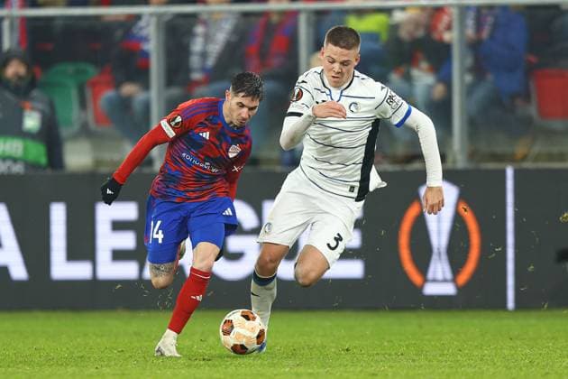 2023.12.14 Sosnowiec Pilka nozna UEFA Liga Europy Rakow Czestochowa - Atalanta BC N z Srdjan Plavsic Foto Pawel Andrachiewicz PressFocus 2023.12.14 Sosnowiec Football UEFA Europa League Rakow Czestochowa - Atalanta BC Srdjan Plavsic Credit: Pawel Andrachiewicz PressFocus NEWSPIX.PL --- Newspix.pl POLAND OUT!  20231214_PF_PA079