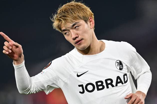 Sport Themen der Woche KW50 Sport Bilder des Tages LONDON, ENGLAND - DECEMBER 14: Ritsu Doan of SC Freiburg during the UEFA Europa League 2023 24 Group A match between West Ham United FC v SC Freiburg at London Stadium on December 14, 2023 in London, E West Ham United FC v Club Freiburg: Group A - UEFA Europa League 2023 24 Copyright: xSebastianxFrej MBxMediax
