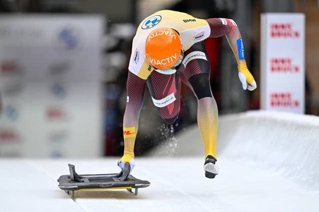 Sport Themen der Woche KW50 Sport Bilder des Tages SKELETON - IBSF WC Innsbruck-Igls INNSBRUCK,AUSTRIA,15.DEC.23 - SKELETON - IBSF World Cup, men. Image shows Christopher Grotheer (GER).  GEPAxpictures xDanielxSchoenherr