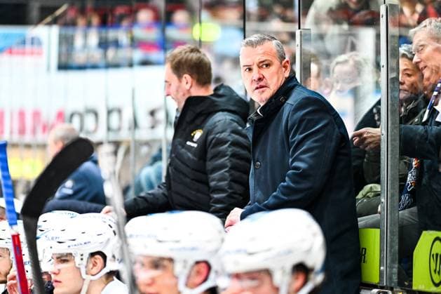 Serge Aubin (Cheftrainer, Headcoach, Eisbaeren Berlin) GER, Iserlohn Roosters vs. Eisbaeren Berlin, Eishockey, Penny-DEL, 27. Spieltag, Spielzeit 2023 2024, 15.12.2023, GER, Iserlohn Roosters vs. Eisbaeren Berlin, Eishockey, Penny-DEL, 27. Spieltag, Spielzeit 2023 2024, 15.12.2023 Iserlohn *** Serge Aubin Head Coach, Headcoach, Eisbaeren Berlin GER, Iserlohn Roosters vs Eisbaeren Berlin, Ice Hockey, Penny DEL, Matchday 27, Season 2023 2024, 15 12 2023, GER, Iserlohn Roosters vs Eisbaeren Berlin, Ice Hockey, Penny DEL, Matchday 27, Season 2023 2024, 15 12 2023 Iserlohn Copyright: xJonasxBrockmann Eibner-Pressefotx EP_JBN