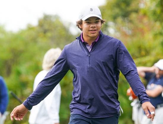 December 15, 2023, Orlando, Florida, USA: Charlie Woods walks off the 9th green during the 2023 PNC Championship Pro-Am at Ritz-Carlton Golf Club. Orlando USA - ZUMAw109 20231215_fap_w109_006 Copyright: xDebbyxWongx