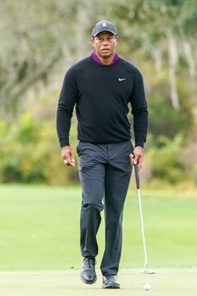 December 15, 2023, Orlando, Florida, USA: Tiger Woods on the 9th green during the 2023 PNC Championship Pro-Am at Ritz-Carlton Golf Club. Orlando USA - ZUMAw109 20231215_fap_w109_011 Copyright: xDebbyxWongx