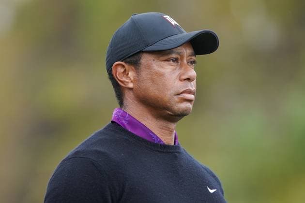 December 15, 2023, Orlando, Florida, USA: Tiger Woods watches a shot off the 10th tee during the 2023 PNC Championship Pro-Am at Ritz-Carlton Golf Club. Orlando USA - ZUMAw109 20231215_fap_w109_007 Copyright: xDebbyxWongx