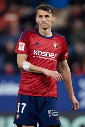 December 15, 2023, PAMPLONA, NAVARRA, SPAIN: Ante Budimir of CA Osasuna looks on during the LaLiga EA Sports match between CA Osasuna and Rayo Vallecano at El Sadar on December 15, 2023, in Pamplona, Spain. PAMPLONA SPAIN - ZUMAa181 20231215_zaa_a181_051 Copyright: xRicardoxLarreinax