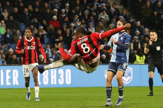 Pablo Rosario (OGC Nice) FOOTBALL : Le Havre Vs Nice - Ligue 1 Uber Eats - 16 12 2023 MichaelBaucher Panoramic 