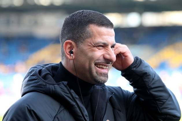 17.12.2023, xtgx, Fussball 2.Bundesliga, Eintracht Braunschweig - 1.FC Kaiserslautern emspor, v.l. Trainer Coach Dimitrios Grammozis (1. FC Kaiserslautern) (DFL DFB REGULATIONS PROHIBIT ANY USE OF PHOTOGRAPHS as IMAGE SEQUENCES and or QUASI-VIDEO) Braunschweig