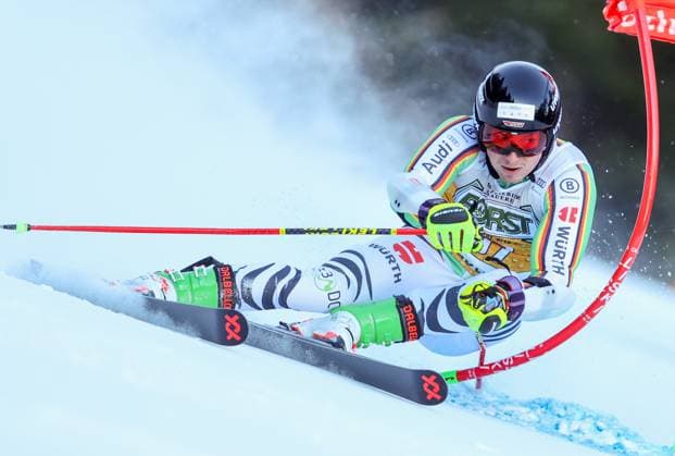 Sport Themen der Woche KW50 Sport Bilder des Tages ALPINE SKIING - FIS WC Alta Badia ALTA BADIA,ITALY,17.DEC.23 - ALPINE SKIING - FIS World Cup, giant slalom, men. Image shows Jonas Stockinger (GER).  GEPAxpictures xHaraldxSteiner