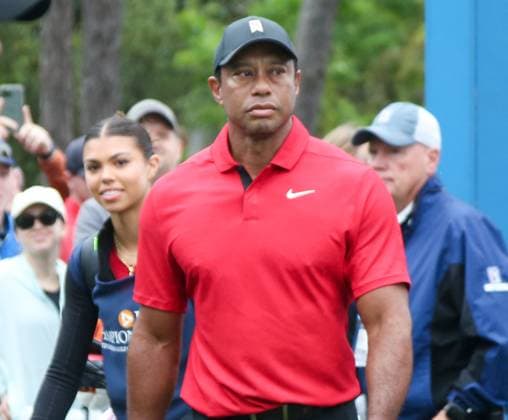 December 17, 2023, Orlando, Florida, USA: Tiger Woods enters the first tee during the final round of the 2023 PNC Championship at Ritz-Carlton Golf Club. Orlando USA - ZUMAw109 20231217_fap_w109_006 Copyright: xDebbyxWongx