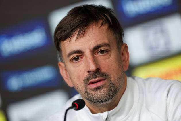 20.12.2023 Pressekonferenz Eintracht Frankfurt mit Cheftrainer Niko Arnautis und Laura Freigang v.l., Cheftrainer Niko Arnautis zuversichtlich Copyright: JoaquimxFerreira