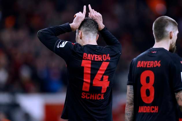 Bilder des Jahres 2023, Sport 12 Dezember Sport Themen der Woche KW51 Sport Bilder des Tages SCHICK Patrik Team Bayer 04 Leverkusen dreifacher Torschuetze DFL Fussball Bundesliga Saison 2023 - 2024 Spiel Bayer 04 Leverkusen - VfL Bochum 4 : 0 am 20.12. 2023 in Leverkusen DFL REGULATIONS PROHIBIT ANY USE OF PHOTOGRAPHS as IMAGE SEQUENCES and or QUASI-VIDEO *** SCHICK Patrik Team Bayer 04 Leverkusen dreifacher Torschuetze DFL Fussball Bundesliga Saison 2023 2024 Spiel Bayer 04 Leverkusen VfL Bochum 4 0 am 20 12 2023 in Leverkusen DFL REGULATIONS PROHIBIT ANY USE OF PHOTOGRAPHS as IMAGE SEQUENCES and or QUASI VIDEO Copyright: xJarryxAndrex