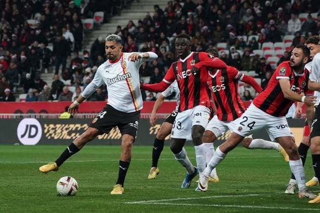 Facundo Medina (RC Lens) FOOTBALL : OGC Nice vs RC Lens - Ligue 1 Uber Eats - Nice - 20 12 2023 NorbertScanella Panoramic 
