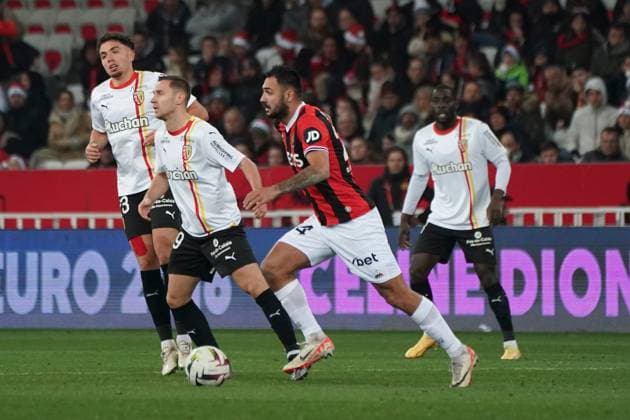 GaÃ«tan Laborde (OGC Nice) FOOTBALL : OGC Nice vs RC Lens - Ligue 1 Uber Eats - Nice - 20 12 2023 NorbertScanella Panoramic 