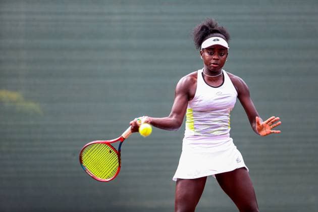 RECORD DATE NOT STATED NAIROBI, KENYA - 19; Angella Okutoyi of Kenya during ITF Women (W25) World Tennis Tour at Nairobi Club on December 19, 2023 in Nairobi, Kenya. Photo by Chris Omollo Copyright: xx