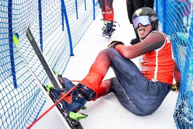 Bilder des Jahres 2023, Sport 12 Dezember Sport Themen der Woche KW51 Sport Bilder des Tages FREE STYLE - FIS SX WC Innichen INNICHEN,ITALY,21.DEC.23 - FREESTYLE SKIING - FIS World Cup, Ski Cross, ladies, men. Image shows Jared Schmidt (CAN).  GEPAxpictures xMaticxKlansek