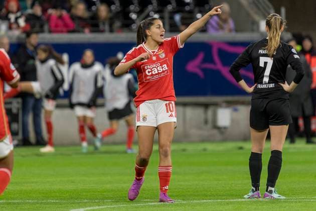 UWCL: Eintracht Frankfurt - Benfica Lissabon, Deutsche Bank Park, Frankfurt, 21.12.2023 Kika Nazareth (Benfica Lissabon 10), Eintracht Frankfurt - Benfica Lissabon, Frankfurt, Deutsche Bank Park, 21.12.2023 Copyright: xBEAUTIFULxSPORTS Gawlikx