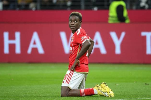 21.12.2023, xusrbx, Fussball Champions League Frauen, Eintracht Frankfurt Frauen - SL Benfica Lissabon emspor, v.l. Christy Ucheibe (Benfica Lissabon, 16), nach dem Spiel, (DFL DFB REGULATIONS PROHIBIT ANY USE OF PHOTOGRAPHS as IMAGE SEQUENCES and or QUASI-VIDEO) Frankfurt am Main