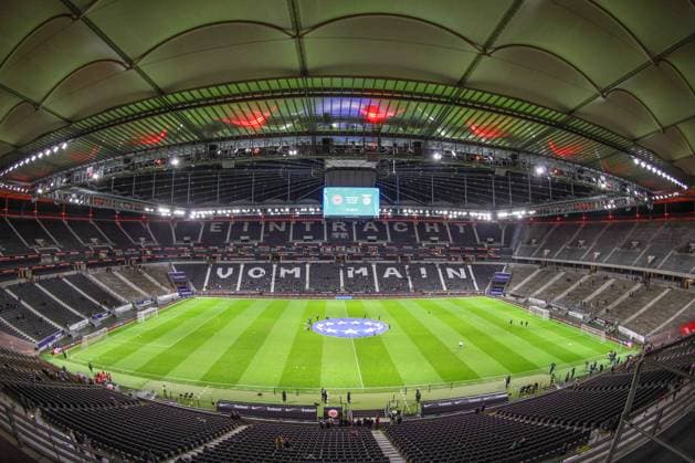 UWCL - Eintracht Frankfurt - Benfica Lissabon am 21.12.2023 im Deutsche Bank Park in Frankfurt Deutsche Bank Park Innenansicht