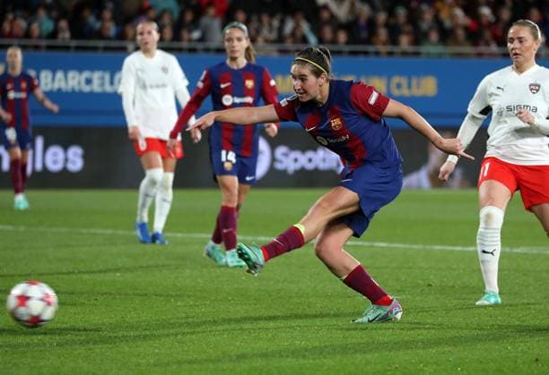 FC Barcelona, Barca v FC Rosengard: Group A - UEFA Women s Champions League 2023 24 Mariona Caldentey is playing in the match between FC Barcelona and FC Rosengard for week 4 of the UEFA Women s Champions League at the Johan Cruyff Stadium in Barcelona, Spain, on December 21, 2023. Barcelona Spain  Copyright: xUrbanandsportx originalFilename:urbanandsport-fcbarcel231221_npSYu.jpg