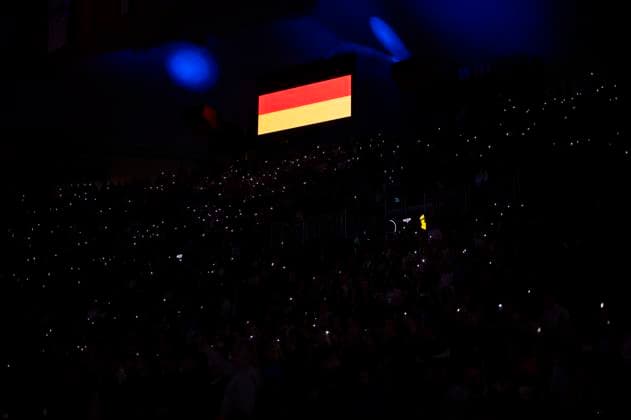05.11.2023 - Tag des Handballs 2023, Herren-Länderspiel, Deutschland - Ägypten: Zuschauer in der Olympiahalle München beim Tag des Handballs München Bayern Deutschland Olympiahalle