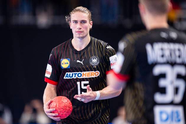 03.11.2023 - Handball, 2023 2024, Länderspiel, Deutschland - Ägypten: Juri Knorr (Deutschland) Neu-Ulm Bayern Deutschland ratiopharm arena