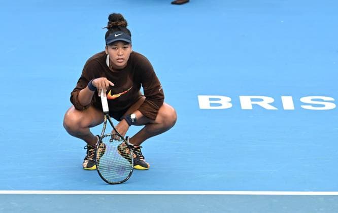 TENNIS BRISBANE INTERNATIONAL PRACTICE, Naomi Osaka of Japan is seen during a practice session ahead of the Brisbane International tennis tournament at Queensland Tennis Centre n Brisbane, Wednesday, December 27, 2023. ( NO ARCHIVING, EDITORIAL USE ONLY, NO USE IN BOOKS WITHOUT CONSENT BRISBANE QLD AUSTRALIA  Copyright: xDARRENxENGLANDx 20231227001882351237