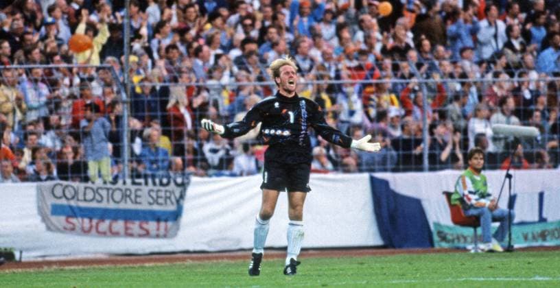 18.06.92 Niederlande - Deutschland Schweden, Göteborg, 17.06.1992, Fussball, EM 1992 in Schweden, Niederlande - Deutschland (3:1): Hans van Breukelen (Niederlande).