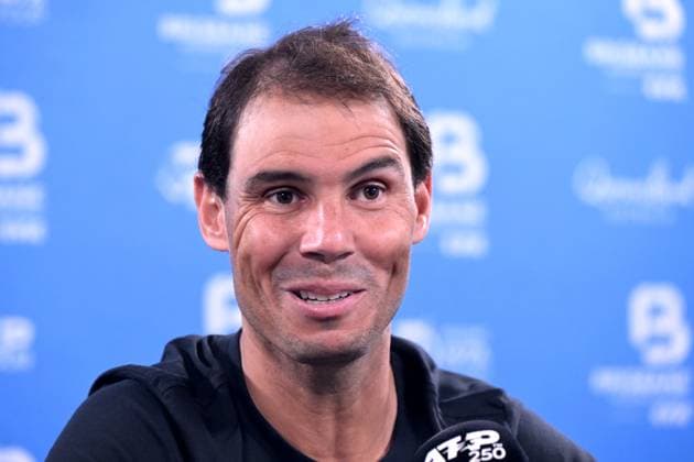 TENNIS BRISBANE INTERNATIONAL, Rafael Nadal of Spain is seen during a press conference, PK, Pressekonferenz on Day 1 of the 2024 Brisbane International at the Queensland Tennis Centre in Brisbane, unday, December 31, 2023. ( NO ARCHIVING, EDITORIAL USE ONLY, NO USE IN BOOKS WITHOUT CONSENT BRISBANE QUEENSLAND AUSTRALIA  Copyright: xDARRENxENGLANDx 20231231001883526274