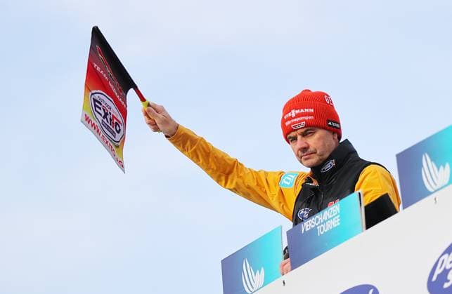 Ski jumping, Skispringen, Ski, nordisch - FIS WC Garmisch Partenkirchen GARMISCH-PARTENKIRCHEN,GERMANY,31.DEC.23 - NORDIC SKIING, SKI JUMPING - FIS World Cup, Four Hills Tournament, large hill, qualification. Image shows head coach Stefan Horngacher (GER).  GEPAxpictures xThomasxBachun