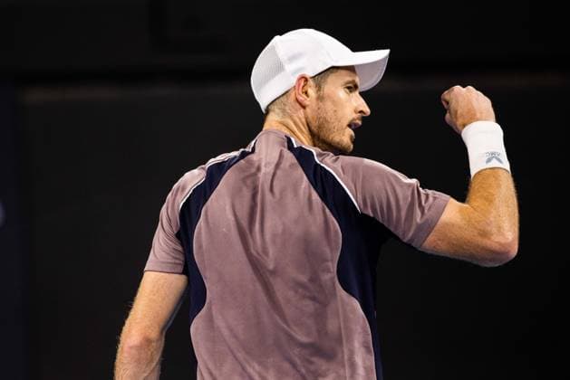 Andy Murray takes on Grigor Dimitrov in the first round of the Brisbane International 1st January 2024 Brisbane International Tennis Tournament, Day Two, Queensland Tennis Centre, Brisbane, Australia - 01 Jan 2024  Copyright: xBenxSymons Shutterstockx 14279941el