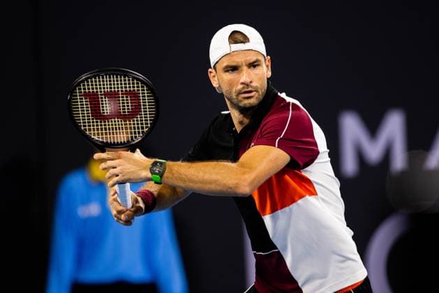Andy Murray takes on Grigor Dimitrov in the first round of the Brisbane International 1st January 2024 Brisbane International Tennis Tournament, Day Two, Queensland Tennis Centre, Brisbane, Australia - 01 Jan 2024  Copyright: xBenxSymons Shutterstockx 14279941fc