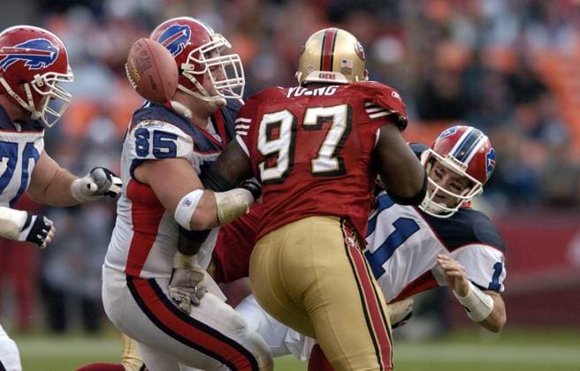 Buffalo Bills vs. San Francisco 49ers (Credit Image: PHOTOGRAPHER Cal Media) San Francisco California United States EDITORIAL USE ONLY Copyright: xx Photographerx csmphoto162948