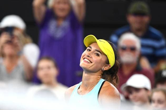 TENNIS BRISBANE INTERNATIONAL, Arina Rodionova of Australia celebrates winning against Sofia Kenin of the USA during their match on Day 3 of the 2024 Brisbane International at the Queensland Tennis Centre in Brisbane, Tuesday, January 2, 2024. ( NO ARCHIVING, EDITORIAL USE ONLY, NO USE IN BOOKS WITHOUT CONSENT BRISBANE QUEENSLAND AUSTRALIA  Copyright: xJONOxSEARLEx 20240102001884153377
