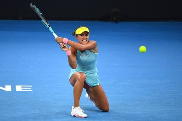 TENNIS BRISBANE INTERNATIONAL, Arina Rodionova of Australia in action against Sofia Kenin of the USA during their match on Day 3 of the 2024 Brisbane International at the Queensland Tennis Centre in Brisbane, Tuesday, January 2, 2024. ( NO ARCHIVING, EDITORIAL USE ONLY, NO USE IN BOOKS WITHOUT CONSENT BRISBANE QUEENSLAND AUSTRALIA  Copyright: xJONOxSEARLEx 20240102001884154144