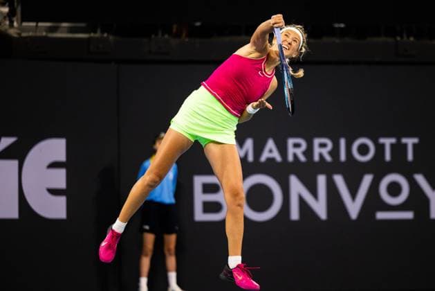 Victoria Azarenka defeats Anna Kalinskayaat Brisbane international 2nd January 2024 Brisbane International Tennis Tournament, Day Three, Queensland Tennis Centre, Brisbane, Australia - 02 Jan 2024  Copyright: xBenxSymons Shutterstockx 14279942gf