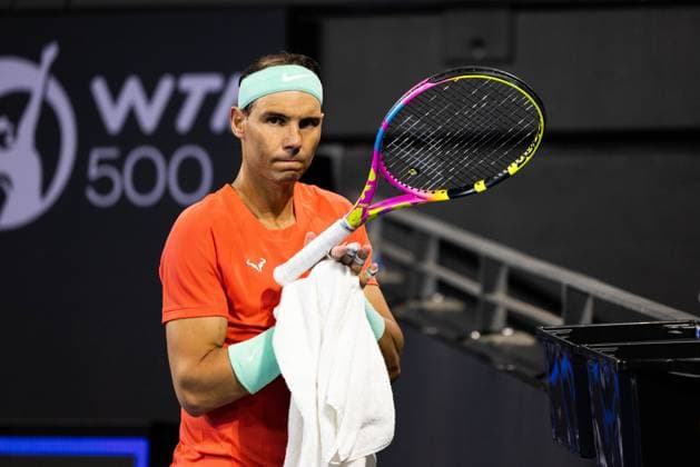 RAFA NADAL ROUND OF 32 Brisbane international 2nd January 2024 Brisbane International Tennis Tournament, Day Three, Queensland Tennis Centre, Brisbane, Australia - 02 Jan 2024  Copyright: xBenxSymons Shutterstockx 14279942iw