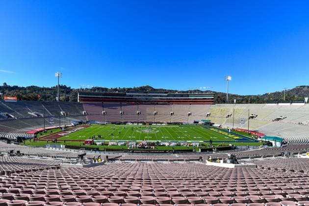 NCAA, College League, USA Football 2024: 110th Rose Bowl CFP National Semi Final Alabama vs Michigan JAN 01 January 1, 2024 Pasadena, CA.Over Views of the Rose Bow Stadium before the 110th Rose Bowl CFP National Semi Final College football game between the Alabama Crimson Tide and the Michigan Wolverines at the Rose Bowl on January 01, 2024 in Pasadena, California..Mandatory Photo Credit: Louis Lopez Cal Media (Credit Image: Â Louis Lopez Cal Sport Media) Pasadena CA United States of America EDITORIAL USE ONLY Copyright: xx ZUMA-20240101_zma_c04_154.jpg LouisxLopezx csmphotothree217791