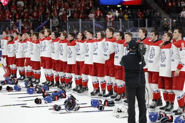 GOTHENBURG, SWEDEN 20240102 Czechia s celebrate winning the IIHF World Junior Championship Ice hockey, Eishockey quarter final match between Canda and Czech Republic at Scandinavium in Gothenburg, Sweden January 2, 2024. GOTHENBURG SWEDEN x9200x