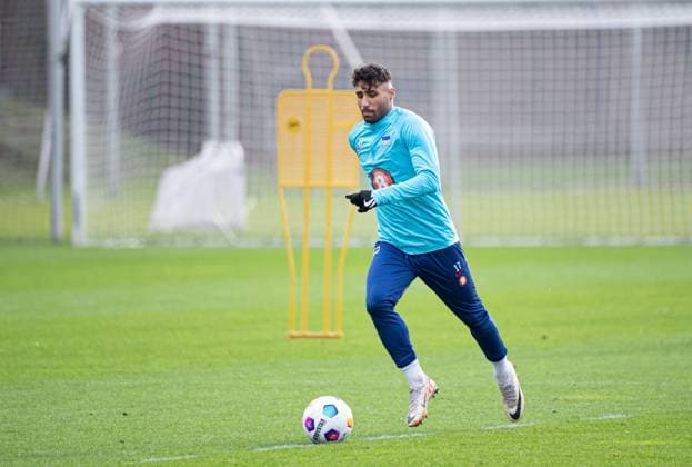 Fussball, Herren, Saison 2023 24, 2. Bundesliga, Hertha BSC, Training, Nader El-Jindaoui (Hertha BSC), 03.01. 2024,