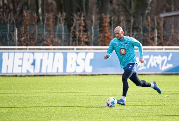 Fussball, Herren, Saison 2023 24, 2. Bundesliga, Hertha BSC, Training, Toni Leistner (Hertha BSC), 03.01. 2024,
