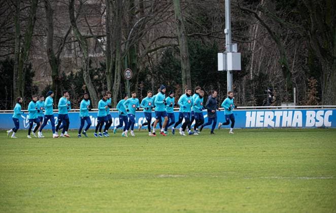 Fussball, Herren, Saison 2023 24, 2. Bundesliga, Hertha BSC, Training, Übersicht, 03.01. 2024,