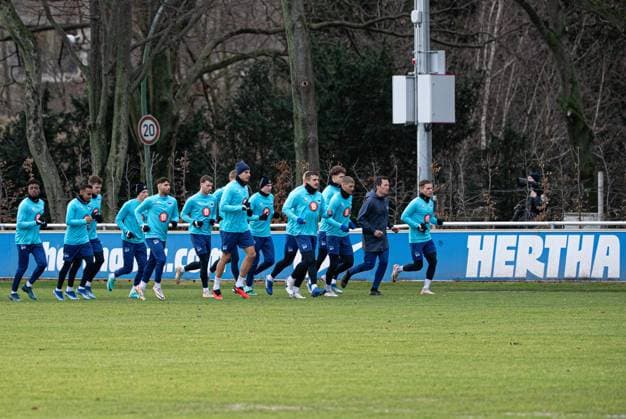 Fussball, Herren, Saison 2023 24, 2. Bundesliga, Hertha BSC, Training, Übersicht, 03.01. 2024,