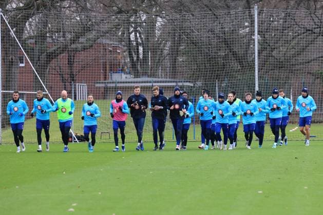 DEU, DFL, 2. FBL Hertha BSC, Training, 04.01.2024, Sportforum, Berlin, DEU, DFL, 2. FBL Hertha BSC, Training, im Bild Auslauftraining, auslaufen, DFL - regulations prohibit any use of Photographs as image sequences and or quasi-video Foto: Juergen Engler nordphoto GmbH nordphotoxGmbHx xEngler nph00076