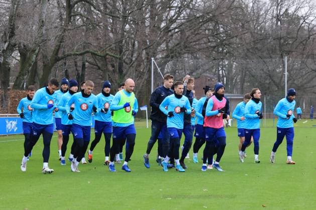 DEU, DFL, 2. FBL Hertha BSC, Training, 04.01.2024, Sportforum, Berlin, DEU, DFL, 2. FBL Hertha BSC, Training, im Bild Auslauftraining, auslaufen, DFL - regulations prohibit any use of Photographs as image sequences and or quasi-video Foto: Juergen Engler nordphoto GmbH nordphotoxGmbHx xEngler nph00076