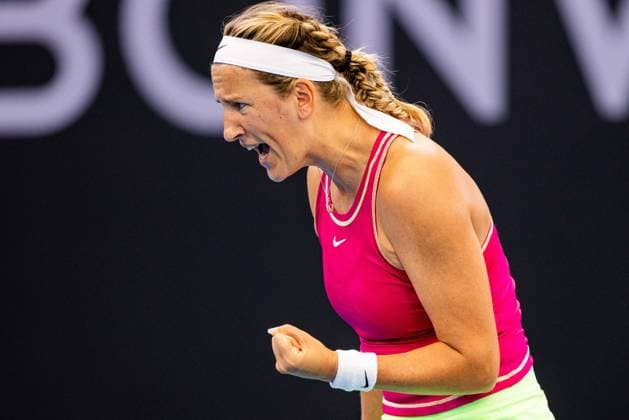 Victoria Azarenka reacts during the Quarter Finals Brisbane international 5th January 2024 Brisbane International Tennis Tournament, Day Six, Queensland Tennis Centre, Brisbane, Australia - 05 Jan 2024  Copyright: xBenxSymons Shutterstockx 14282841ap